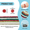 10Strands 10 Colors Electroplate Transparent Glass Beads Strands EGLA-TA0013-32-4