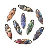 24Pcs 12 Colors Zinc Alloy Pendants FIND-CJ0005-14-8