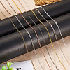 Brass Coated Iron Flat Cable Chains CH-TAC0007-02R-8