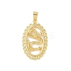 Brass Micro Pave Clear Cubic Zirconia Pendants KK-E111-36B-G-1