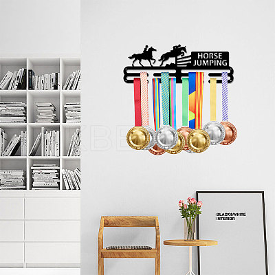 Fashion Iron Medal Hanger Holder Display Wall Rack ODIS-WH0021-337-1