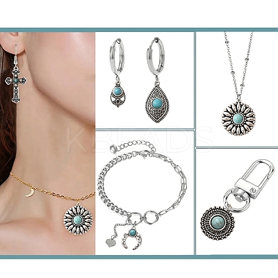 20Pcs 10 Styles Tibetan Style Alloy Pendants FIND-YW0005-61-1