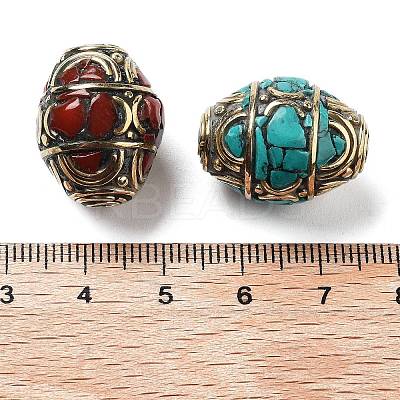 Handmade Tibetan Style Beads TIBEB-C002-09AG-01-1