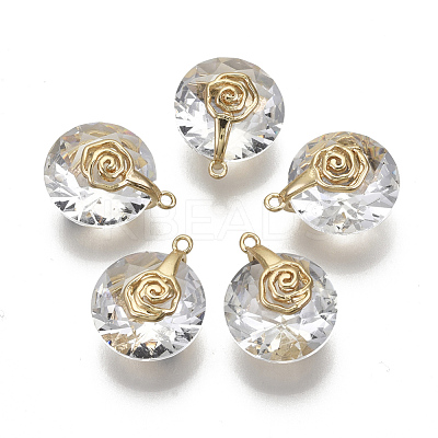 Valentine's Day Glass Pendants X-GLAA-N038-003A-1