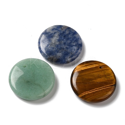 Natural Mixed Gemstone Pendants G-C028-03-1