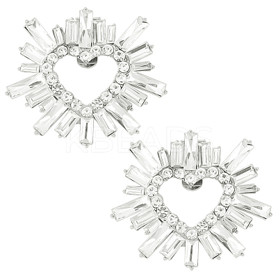 Alloy Crystal Rhinestone Shoe Decoration DIY-FG0003-74-1