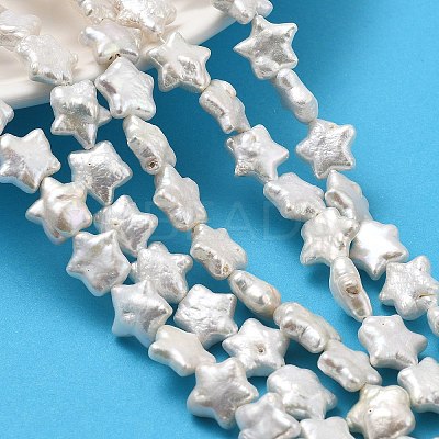 Natural Baroque Keshi Pearl Beads Strands PEAR-P064-04B-01A-1