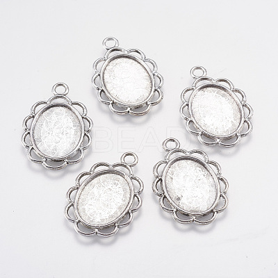 Tibetan Style Pendant Cabochon Settings LS-TIBEP-0584-S-FF-1
