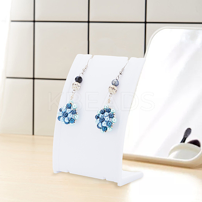 6Pcs 3 Colors PP Slant Back Necklace Display Holder NDIS-DR0001-01-1