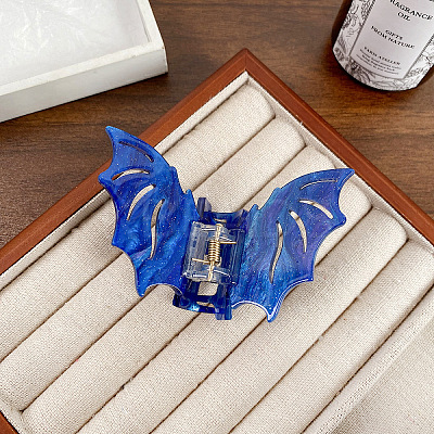 Halloween Bat Acrylic Claw Hair Clips PW-WG87310-05-1