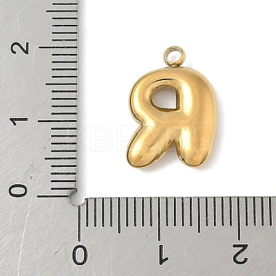 304 Stainless Steel Initial Pendants STAS-S186-12R-G-1