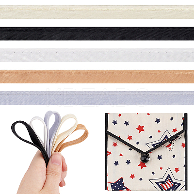 30M 5 Colors Polyester Cord-Edge Piping Satin Trim OCOR-GA0001-74-1