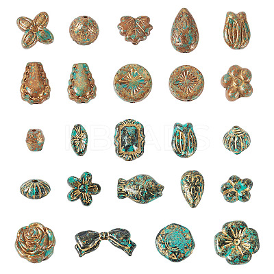 100G 2 Colors Opaque Acrylic Beads OACR-TA0003-30-1