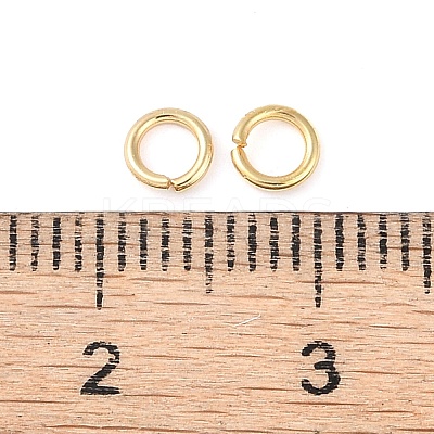 Brass Open Jump Rings X-KK-N254-45A-G-1
