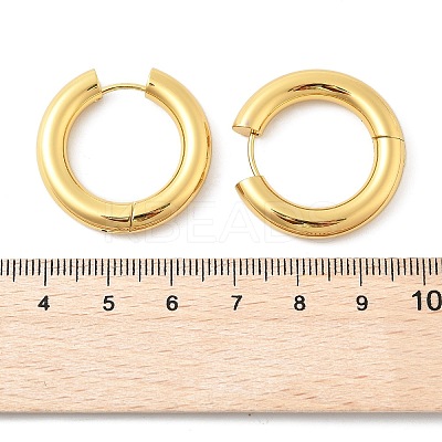 202 Stainless Steel Huggie Hoop Earrings EJEW-O087-08G-G-1