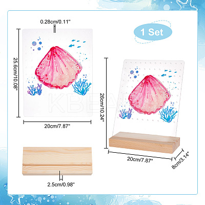Transparent Acrylic Earring Displays NDIS-WH0015-01C-1