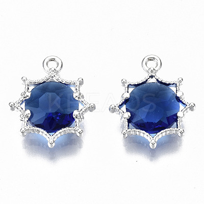 Faceted Glass Pendants GLAA-S191-002L-S-NR-1