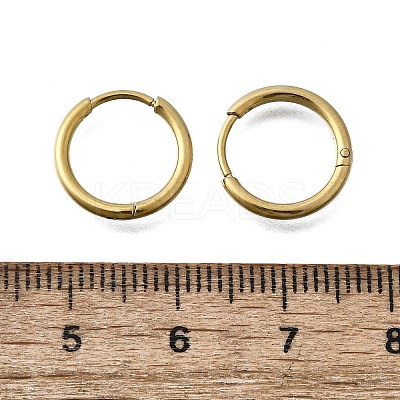 Round 304 Stainless Steel Hoop Earrings EJEW-V005-01G-01-1