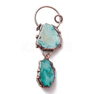 Natural Magnesite Big Pendants G-M383-17R-1
