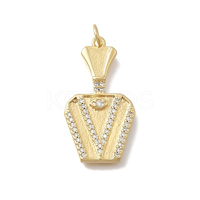 Brass Micro Pave Cubic Zirconia Bottle Pendants KK-D431-051A-02-1