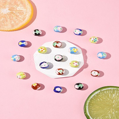20Pcs 5 Colors Handmade Porcelain Beads PORC-FS0001-18-1