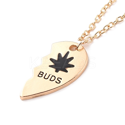 BEST BUDS Alloy Pendant Necklaces NJEW-K124-03B-G-1