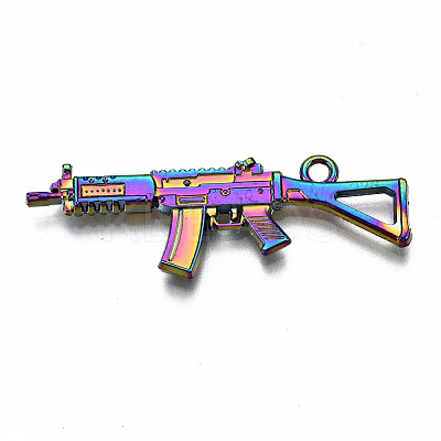 Rainbow Color Alloy Pendants PALLOY-S180-004-RS-1