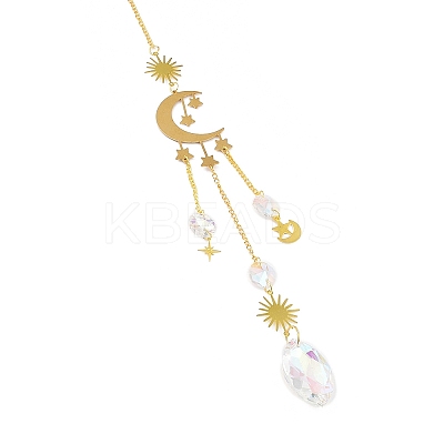 Brass Big Pendant Decorations HJEW-M005-04B-G-1