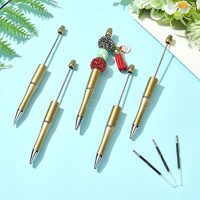 10Pcs ABS Plastic & Iron Ball-Point Pen AJEW-FS0001-41B-1