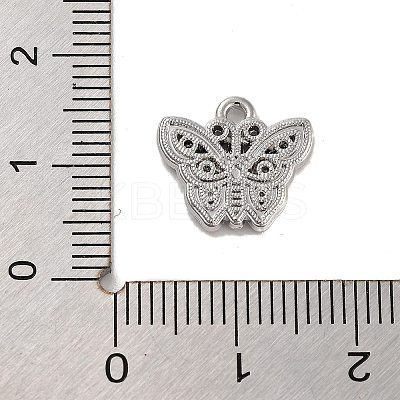 Silver Alloy Charms PALLOY-U003-08A-S-1