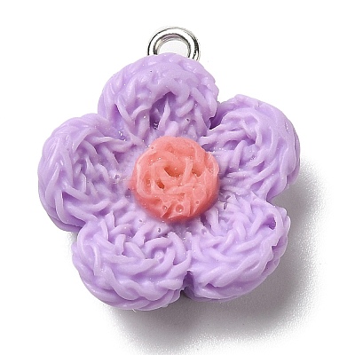 Opaque Resin Pendants RESI-L038-01P-02-1