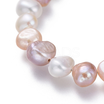 Natural Freshwater Pearl Beaded Bracelets BJEW-JB05122-01-1