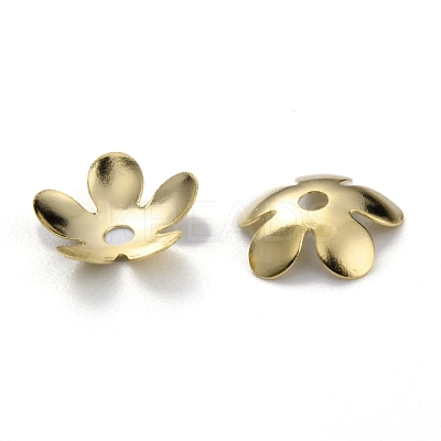 Brass Bead Caps KK-Z007-19G-1
