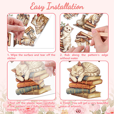 3 Sheets 3 Styles PVC Waterproof Decorative Stickers DIY-WH0404-126-1