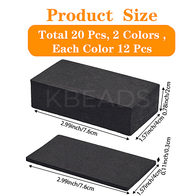 20Pcs 2 Styles EVA Crash Pad AJEW-CN0004-84B-1