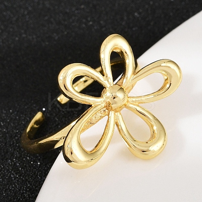Brass Adjustable Cuff Rings RJEW-C139-01G-1