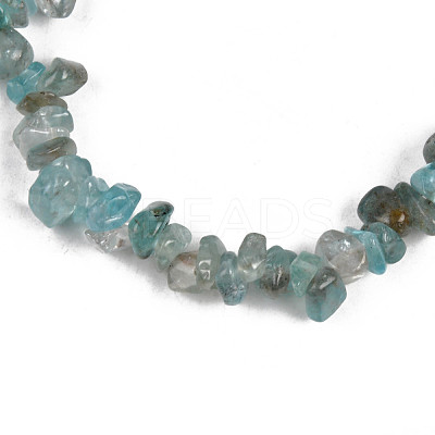 Unisex Chip Natural Apatite Beaded Stretch Bracelets BJEW-S143-54-1