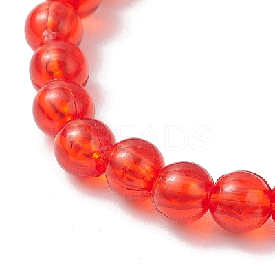 Transparent Plastic Beaded Stretch Bracelets for Children BJEW-JB11507-03-1