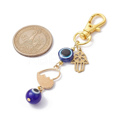 Alloy Enamel Pendant Decorations HJEW-JM01677-1