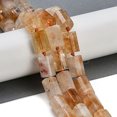 Natural Citrine(Heated) Beads Strands G-G162-D07-02-1