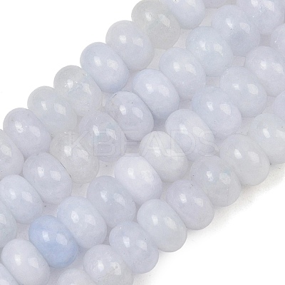 2 Strands Natural White Jade Beads Strands G-PA0001-23D-1