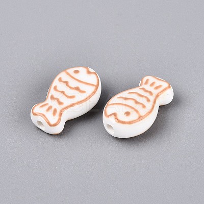 Handmade Porcelain Ceramic Beads PORC-Q005-05B-1