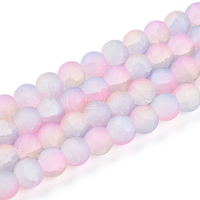 Crackle Glass Beads X1-GLAA-N009-10mm-04-1