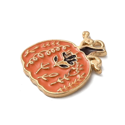 Thanksgiving Day Golden Tone Alloy Enamel Pendants LS-ENAM-M002-01N-G-1