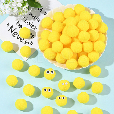 150Pcs Polyester Pom Pom Ball DIY-SC0031-33E-1