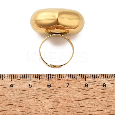 304 Stainless Steel Adjustable Finger Rings LS-STAS-P395-16G-1