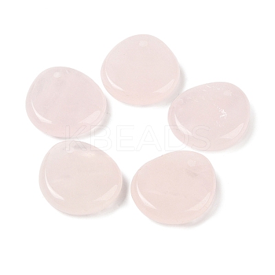 Natural Rose Quartz Pendants G-M440-03B-1