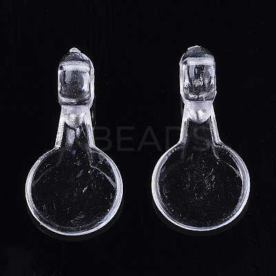 Transparent AS Plastic Pendant Blanks X-FIND-T064-010-1