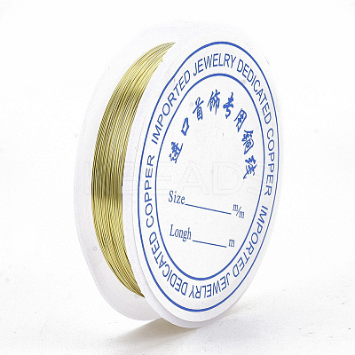 Round Copper Jewelry Wire X-CWIR-S002-0.4mm-02-1