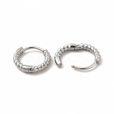 Non-Tarnish 316 Stainless Steel Hoop Earrings for Women EJEW-C004-16A-P-1